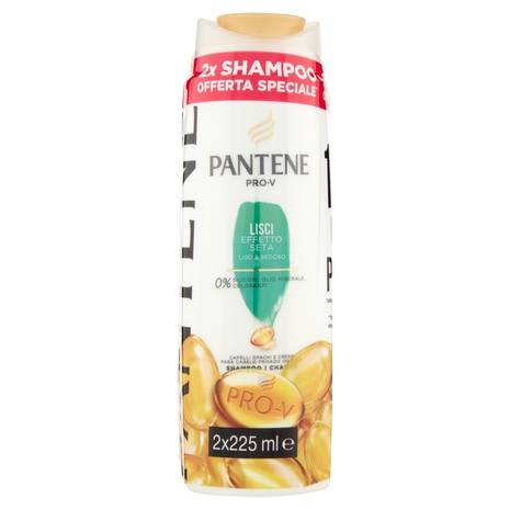 Pantene Pro-V Shampoo Lisci Effetto Seta 2x225 ml